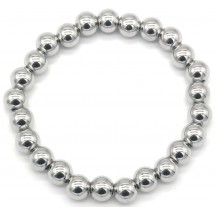 AC 0145 - Armband - Stainless Steel - Bolletjes - 8mm