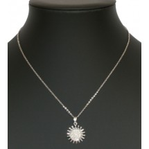 AA 0144 Stainless steel necklace/Crystals
